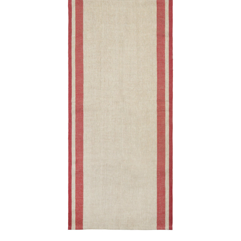 Tapis de couloir Ariadnee - rouge / naturel - 20 po x 72 po, Rouge / Naturel, L 72 po x l 20 po