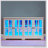 LED Curio Display Cabinet Antique Display Cabinet with Glass Doors Adjustable Shelves-1830811301