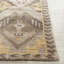 Tapis ikat en laine / coton noué à la main Nesika en brun / or / beige-1257632841