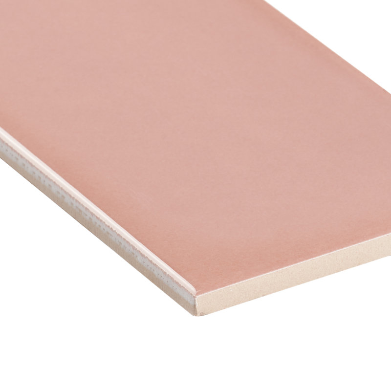 Carrelage mural en porcelaine polie 3,93 po x 11,81 po Remington (caisse de 13,55 pieds carrés / caisse), Rose