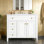 Meuble-lavabo avec lavabo, 3 tiroirs et 2 portes à fermeture en douceur