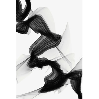 Dhyan Black Wave I by Irena Orlov - Wrapped Canvas Print