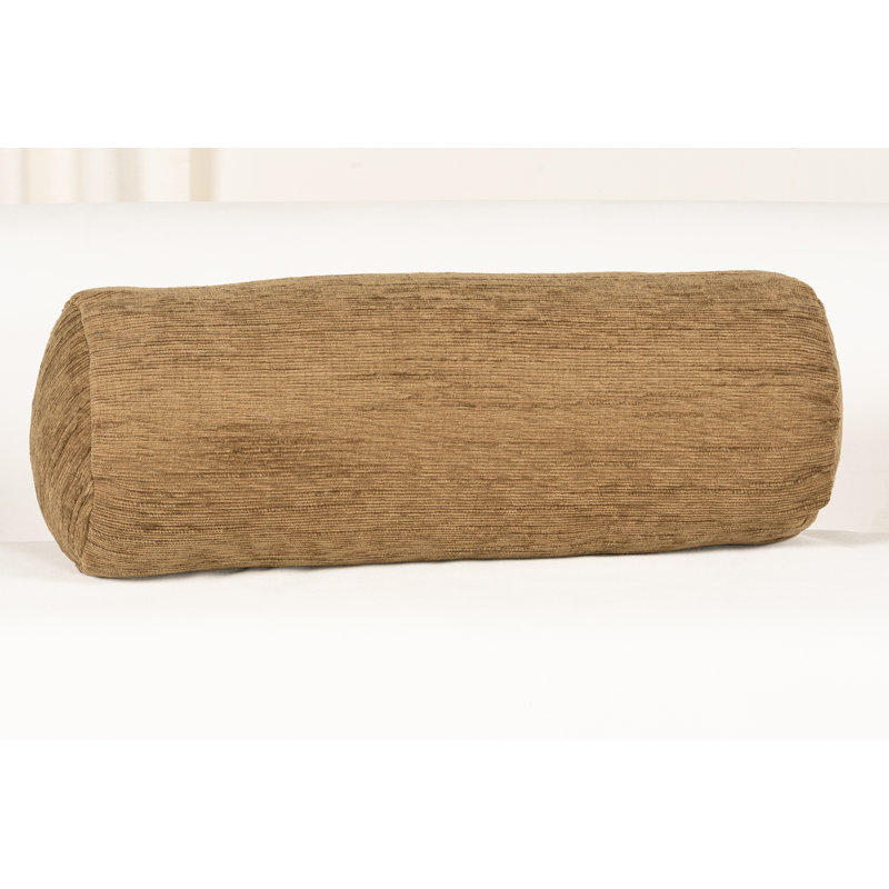 Coussin décoratif, Brun, Traversin H 8 po x l 39 po
