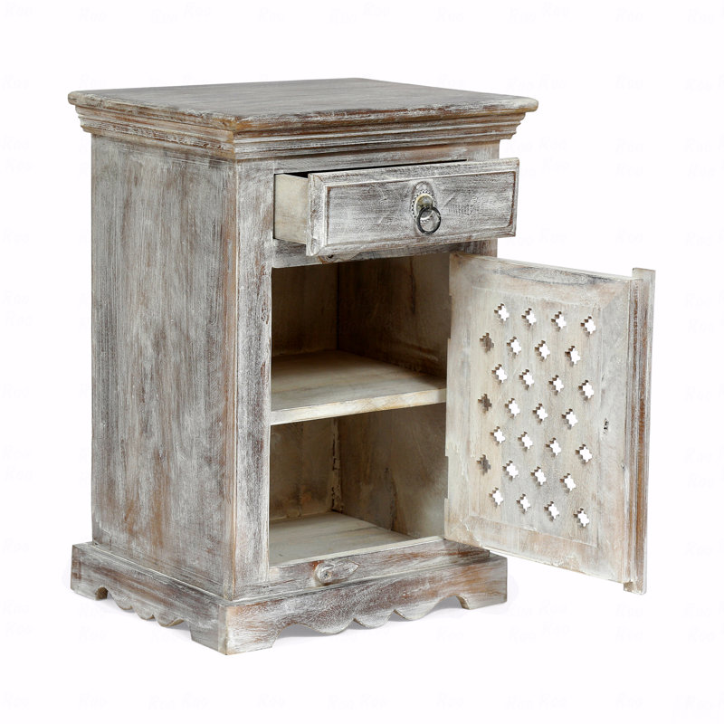 Table de chevet 1 porte Woodenen