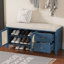Banc à chaussures en rotin indémodable avec coussin et poignées plaquées or Timeless-2131705354