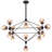 Modern 15-light Sputnik Geometric Glass Globe Chandelier