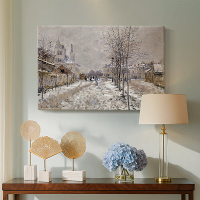 Boulevard Saint-Denis, Argenteuil, in Winter-Claude Monet-Gallery Wrapped Canvas-1875