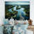 White Floater Framed