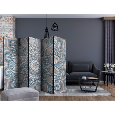 225 cm W x 172 cm H 5 - Panel Folding Room Divider