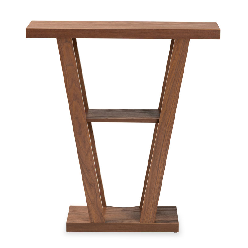 79cm Console Table, Walnut Brown