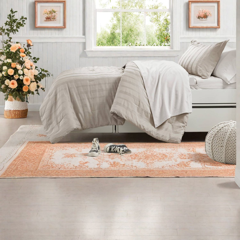 Cozy 5-piece Polyester Bedding Sets, Modern Stripes For Dorm