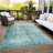 Machine Washable Indoor/Outdoor Xhevrie Teal Rug-569400954
