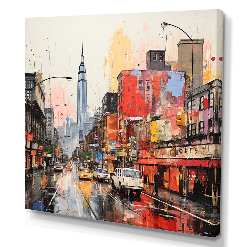 Paysage urbain d'Atlanta, coucher de soleil IV - Atlanta, art mural, Toile tendue, H 30 po x l 30 po