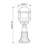 Lycius 1-Light Outdoor Pier Mount Light