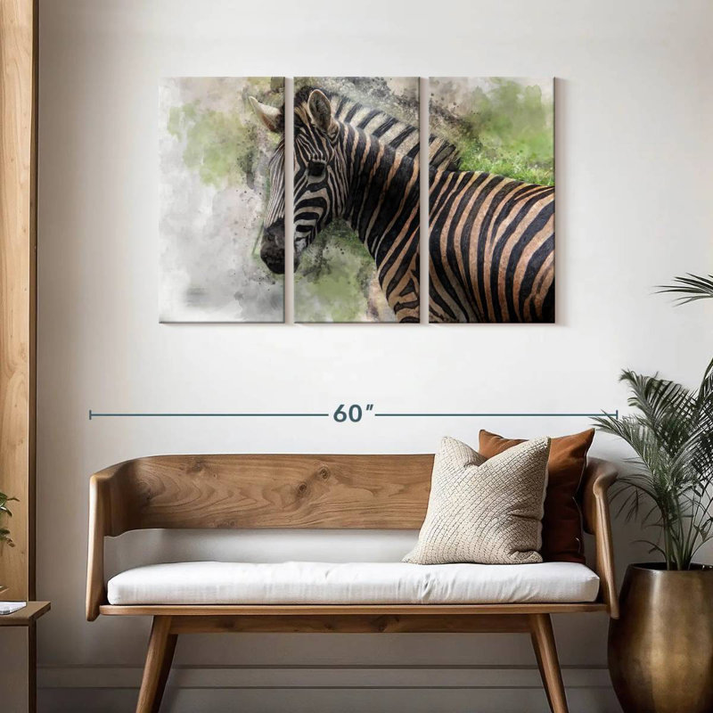 Brampt Magnificent Zebra, 28" H x 45" W