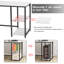 Table de bureau en L 56,9 po avec tablettes-1023504405