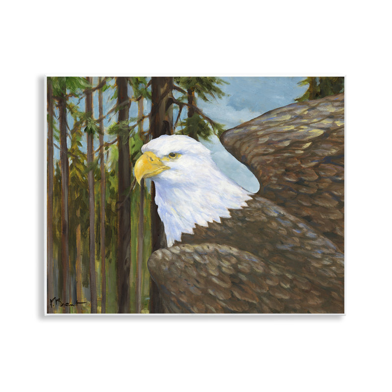 Plaque murale Woodland Eagle's View, design par Paul Brent
