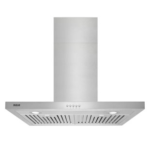 30 po. Hotte de cuisine murale en T à conduit en T de 400 po³, boutons poussoirs, DEL, acier inoxydable Sterling Collection