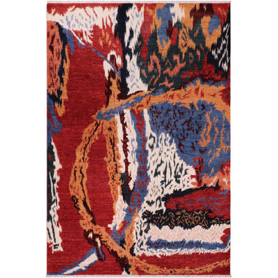 One-of-a-Kind 8'3'' X 9'7'' 2000s Wool Area Rug