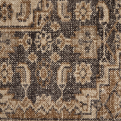 Hand-Knotted Area Rug in Brown