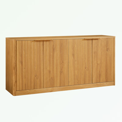 TV Stand with 4 doors and metal handles