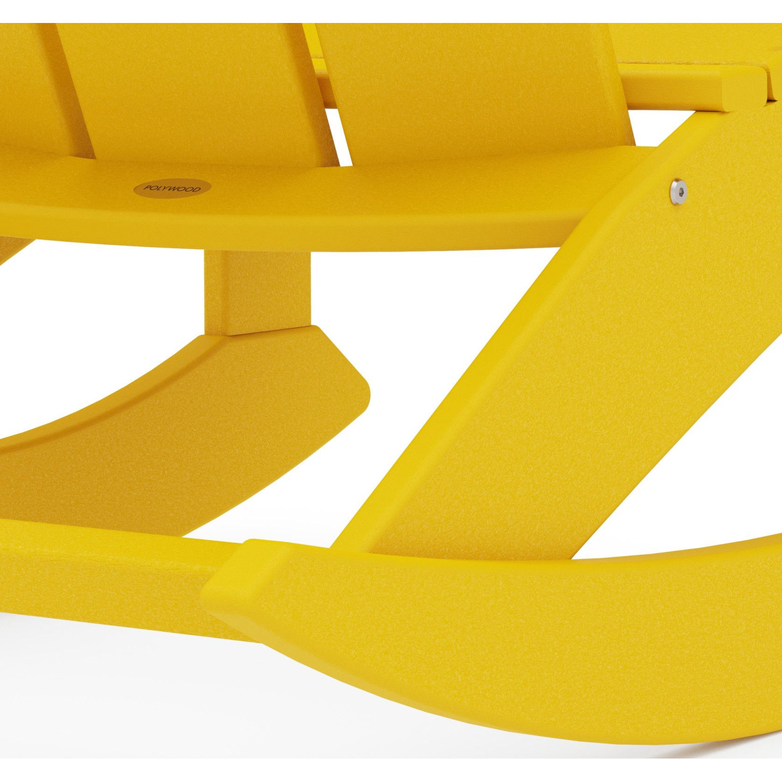 POLYWOOD Modern Adirondack Rocker, Lemon