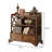 Vintage Birch Solid Wood Brown Bookcase