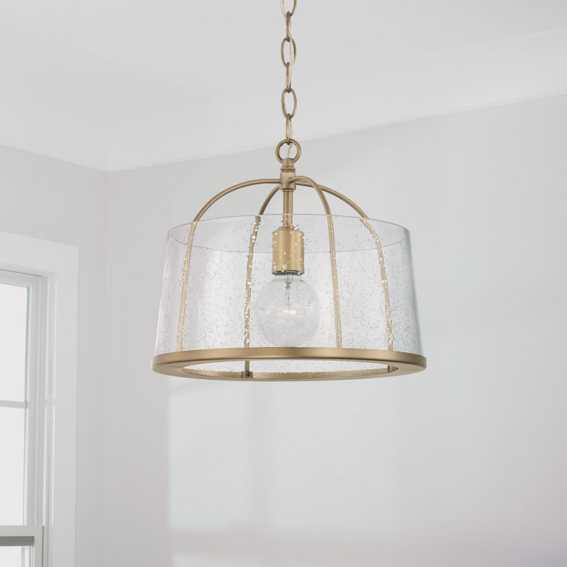 Madison 1 - Light Simple Pendant, Aged Brass