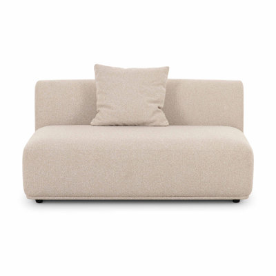 Godalming Cream Boucle Armless 2-Seater