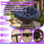 Fauteuil ergonomique Papasan en osier avec coussin épais, pivotant à 360 °, pour une utilisation à l'extérieur-1484342162
