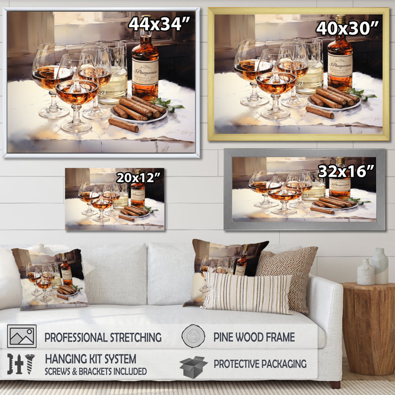 " Cuban Cigars Brown I ", Wrapped Canvas, 30" H x 40" W x 1.5" D