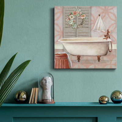 «Blush Bath II», reproduction sur toile tendue