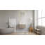 Ensemble de meuble-lavabo mural simple 24 po avec plateau en marbre Arlie-639997299