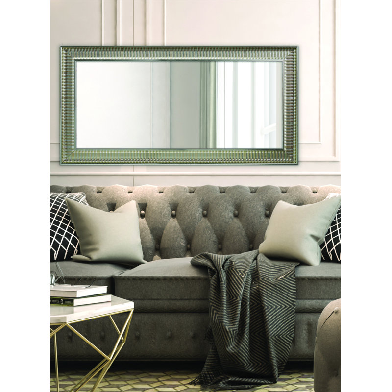 Culbert Plastic Flat Mirror, 67cm H x 117 cm W, Silver