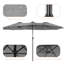 Lyles 15'x9' Rectangular Lighted Market Umbrella-662272299