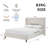 Mozter Upholstered Wingback Platform Bed-1680021732-1680021530