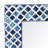 Blue Diamond Pattern Bone Inlay Mirror-1994536406