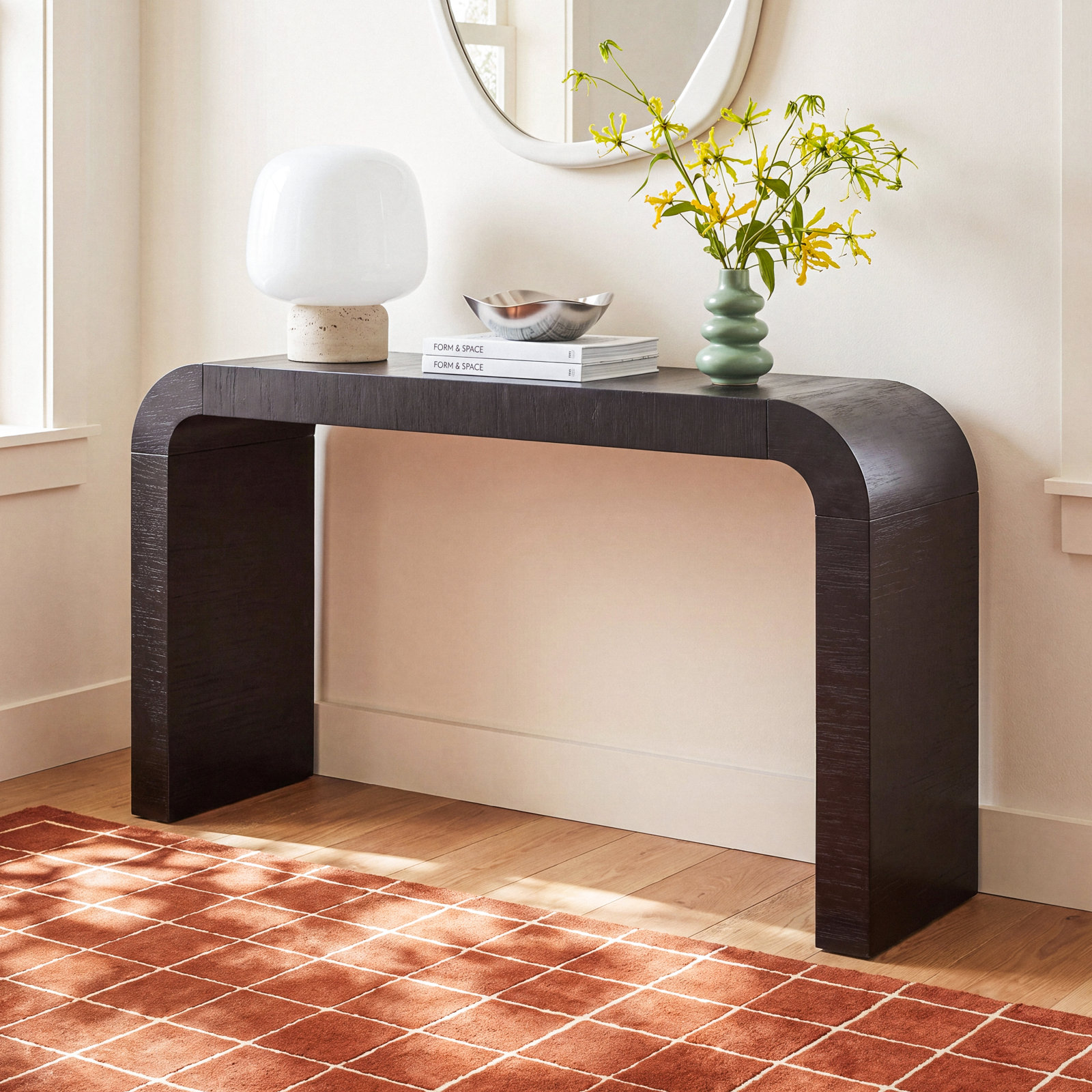 Baxley 54" Console Table, Black