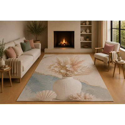 Tapis 5 pi x 7 pi Coastal Vase