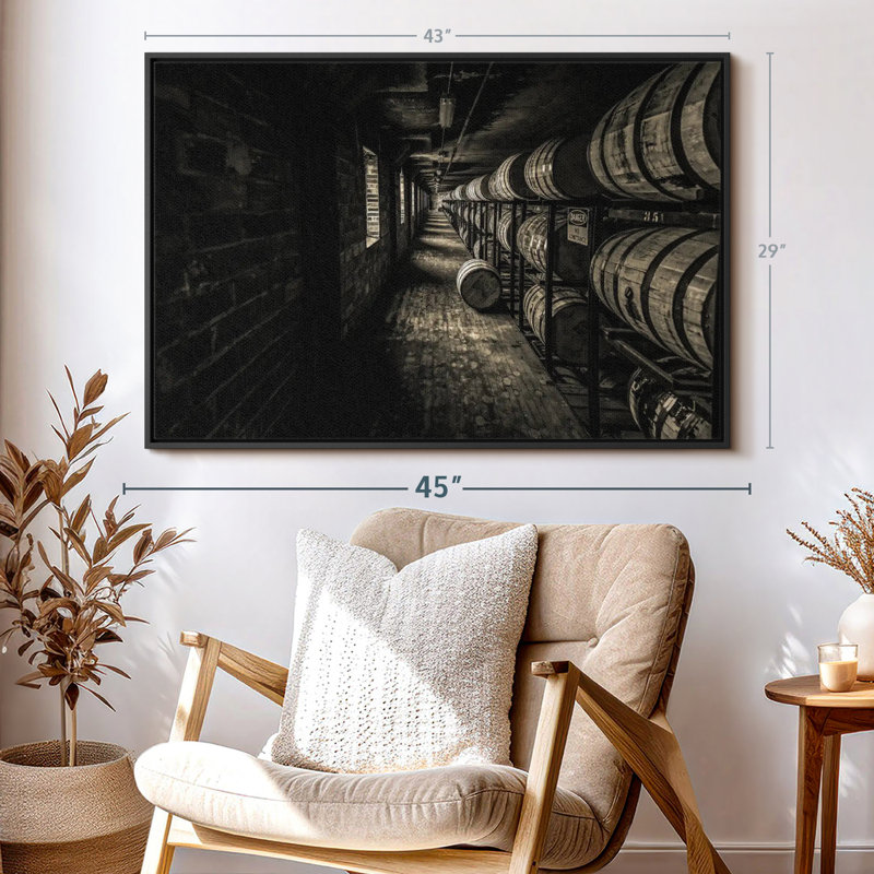 " Whiskey Cellar ", 43" H x 29" W