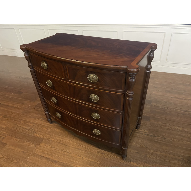 Bow Front Mahogany Chest