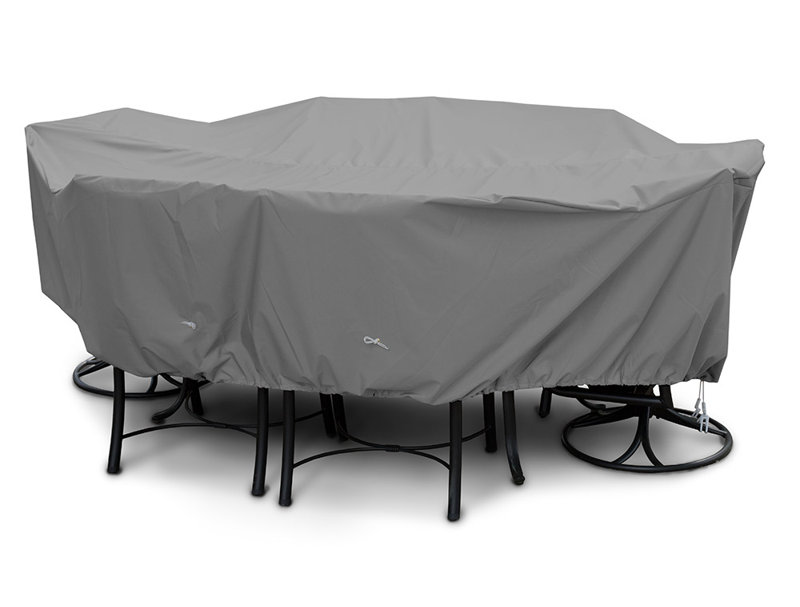 Weathermax™ Outdoor Patio Dining Set Cover, 36" H x 80" W x 140" D, Grey