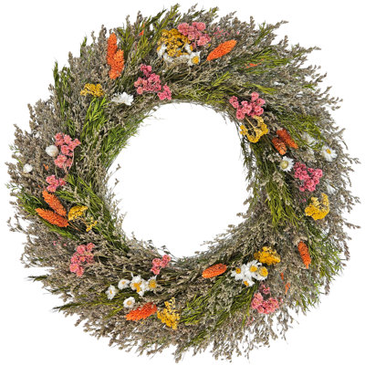 Preserved Botanical Wreath – Natural Mixed Blooms