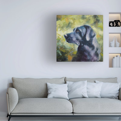 Art sur toile, Labrador noir, Labrador noir