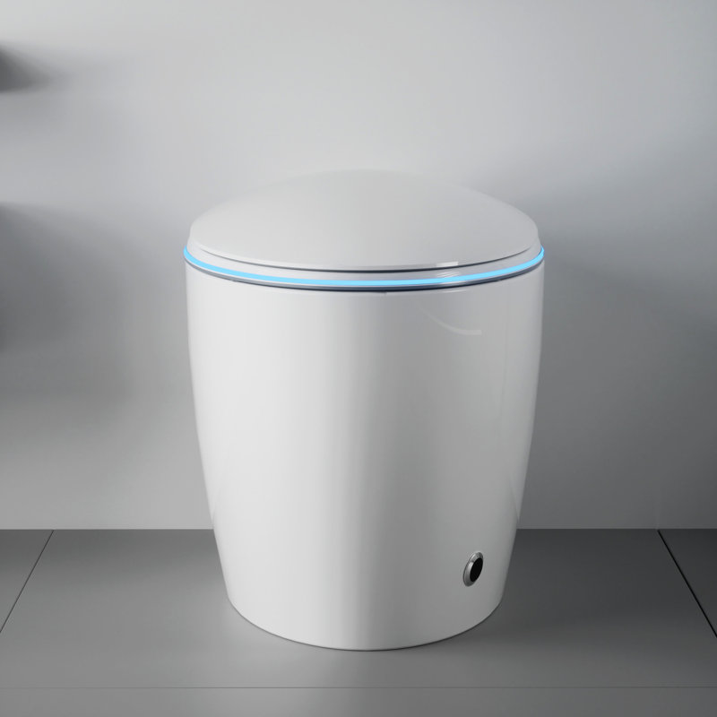 Bidet Included Smart Toilet, Auto Open/Close, Foot Sensor Operated, Siphonic Flushing, Led Display, Bathroom Essential Embedded Open/Close Seat, Sensor, 1.28 Warm Air Dryer, Upgrade