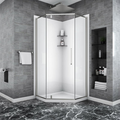 34.00'' - W x 31'' H Door Shower Door with