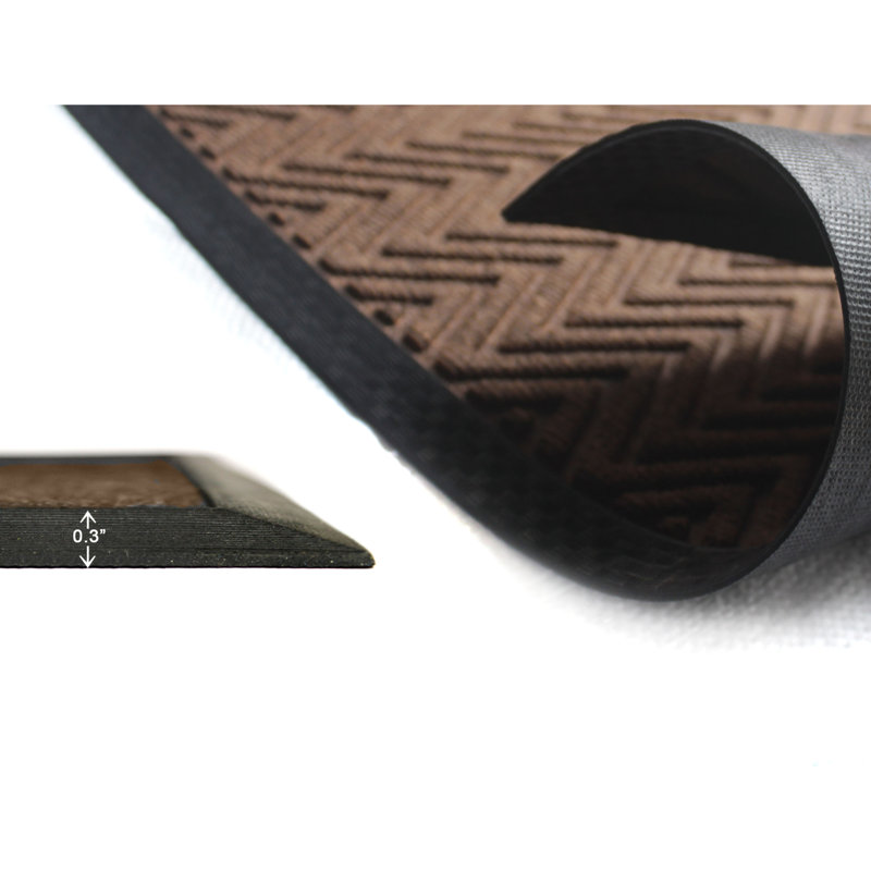 Tapis de porte antidérapant Khasim 30 po x 18 po