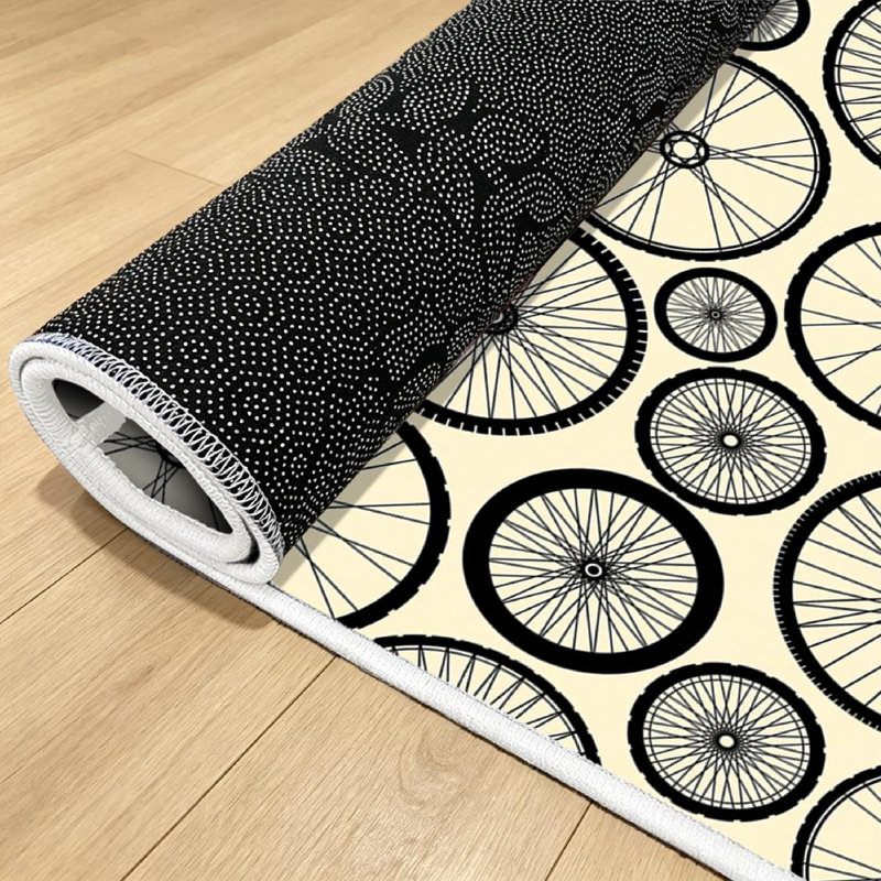 Tapis d'intérieur vert lavable à la machine