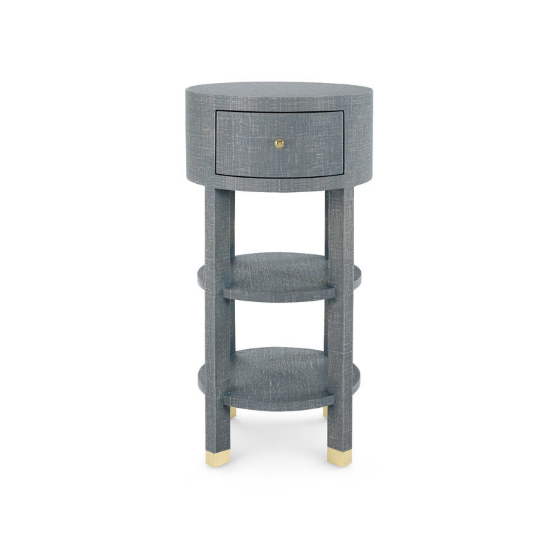Claudette End Table, Gray, Natural