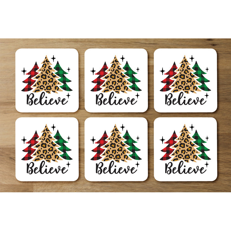 Square 6 Piece Coaster Set